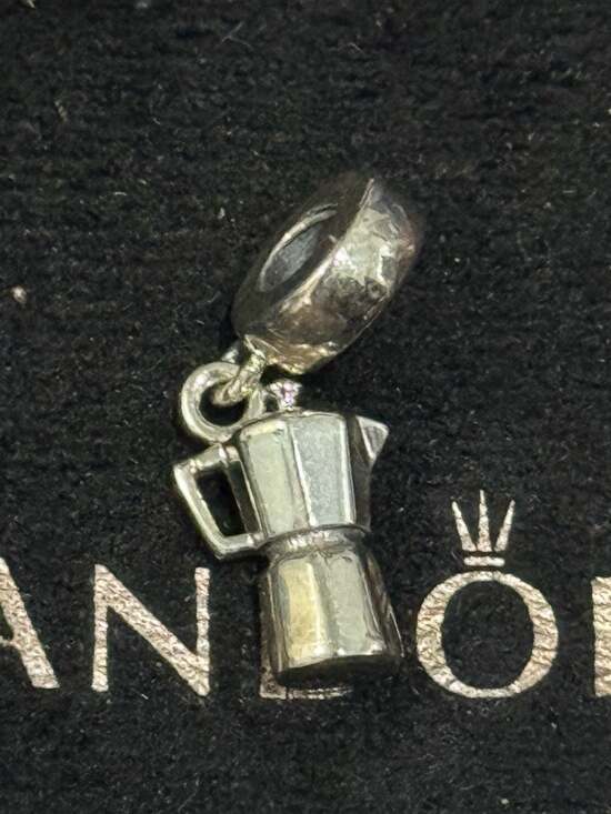 Pandora Jewelry - Pandora Sterling Silver Coffee Espresso Moka Pot Dangle Charm